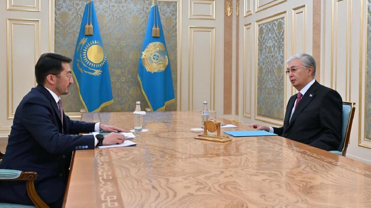 Касым-Жомарт Токаев и Жаслан Мадиев