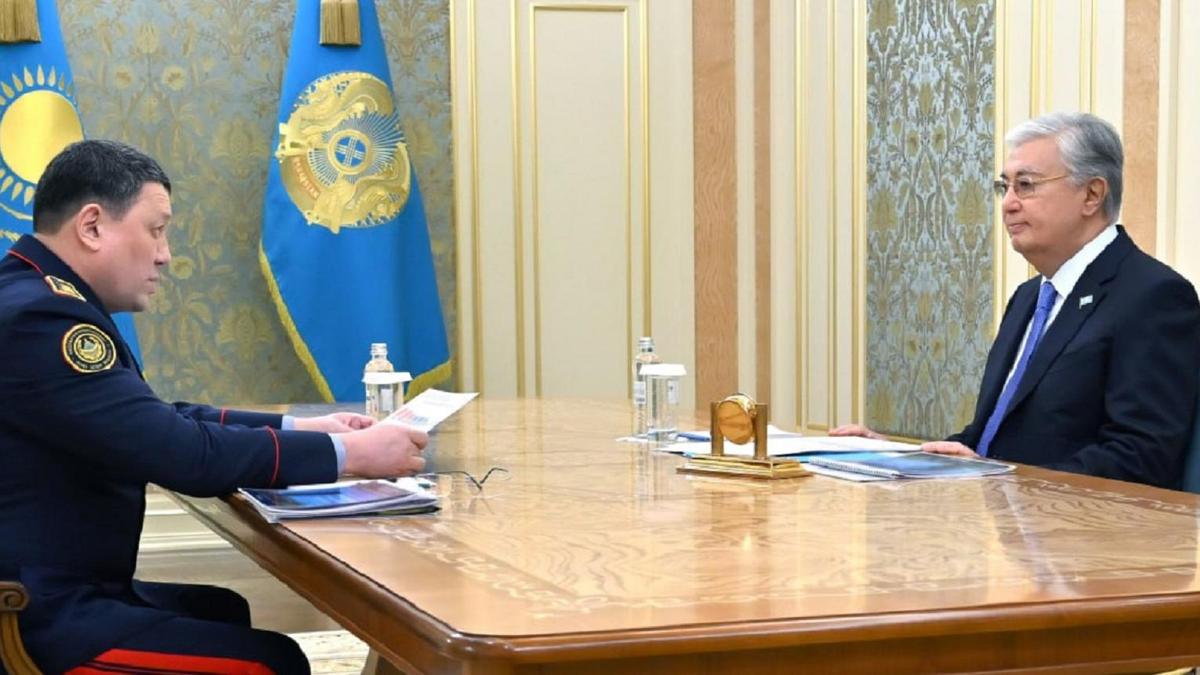 Қасым-Жомарт Тоқаев Ержан Сәденовті қабылдады Қасым-Жомарт Тоқаев Ержан Сәденовті қабылдады