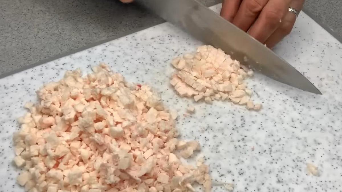 Нарезка курдючного жира