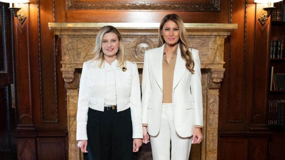 Елена Зеленская и Мелания Трамп