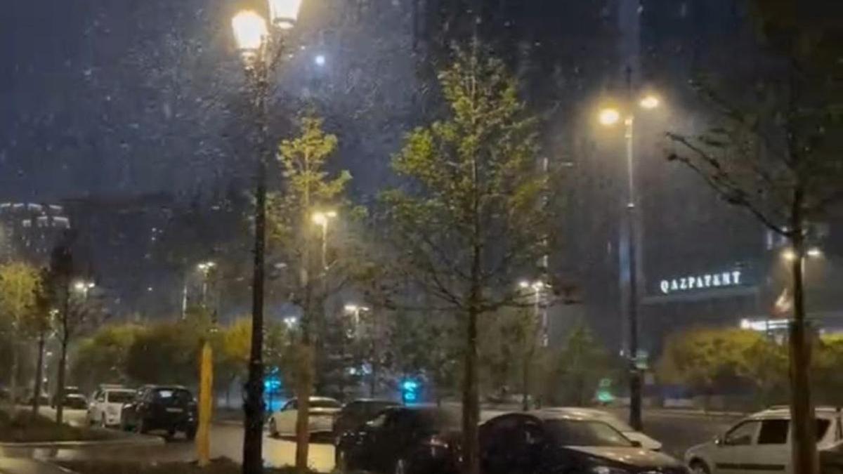 Астанада қар жауды