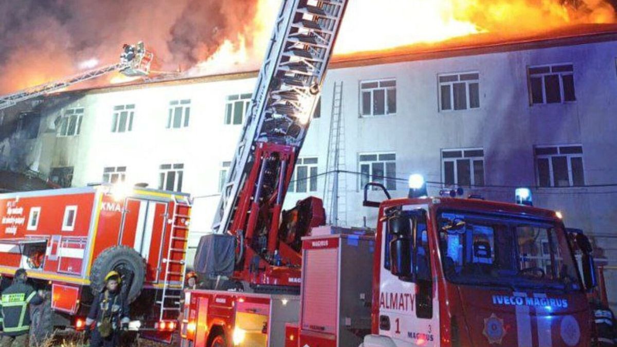 өртенген ғимарат