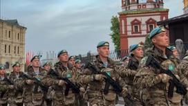 Казахстанские военнослужащие в Москве