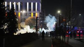 Улицы Алматы во время январских беспорядков