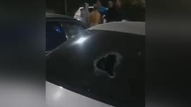 Побитая машина в Караганде