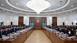 Расширенное заседание правительства с участием президента Токаева