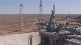 Запуск ракеты-носителя "Союз-2.1б" с космодрома Байконур