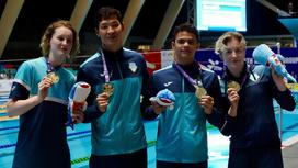 Представители сборной Казахстана по водным видам спорта