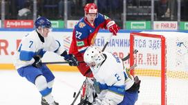 Матч молодежных сборных России и Казахстана по хоккею