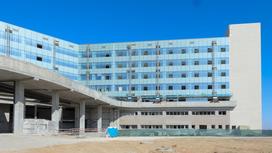 Строящаяся больница в Туркестанской области