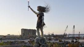 Статуя женщины в Бейруте