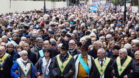 Марш против антисемитизма во Франции