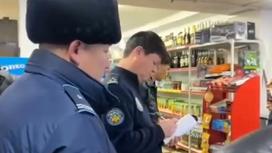 Полицейские в Шымкенте наложили штраф на предпринимателя