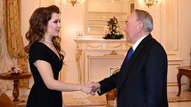 Нурсултан Назарбаев и Мария Мудряк