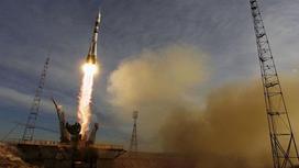 Ракету запускают с космодрома "Байконур"