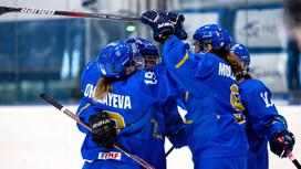 Хоккеистки женской сборной Казахстана