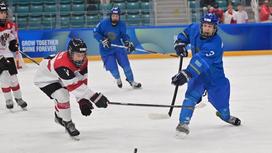 Матч сборных Австрии и Казахстана по хоккею на юношеской Олимпиаде-2024