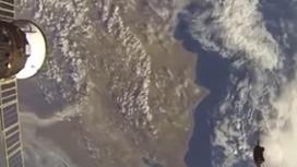 Вид на Актау из космоса