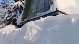 Дом в снегу в ВКО