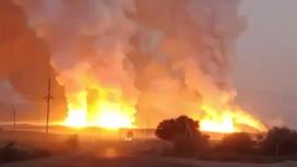 Пожар и столбы дыма на территории воинской части в Жамбылской области