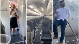 Мужчина оказался единственным пассажиром в самолете и снял свои приключения на видео
