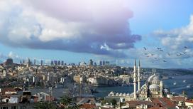 вид на город Стамбул