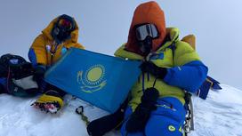 Казахстанские альпинисты Анар Бурашева и Максут Жумаев