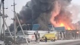 Пожар в Алматинской области