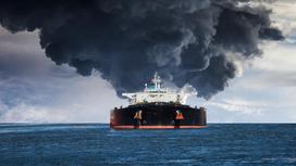 пожар на нефтяном танкере