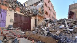 Разрушения после землетрясения в Марокко