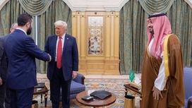 Дональд Трамп, Ахмед аш-Шараа и Мохаммед бин Салман