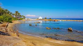 Вид на один из пляжей Кипра