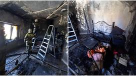 Пожар в квартире в Павлодаре