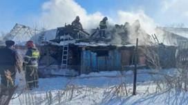 Пожар в частном доме в Павлодаре