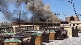 Пожар в Туркестане
