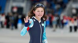 Казахстанская конькобежка Кристина Шумекова