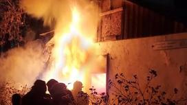 Пожар в Темиртау
