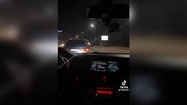 Гонка на дороге в Алматы