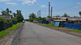 Дорога после ремонта в селе Кызылжар Павлодарской области