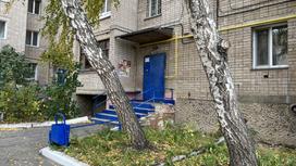 Дом, где произошло убийство, в Петропавловске
