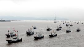 Рыболовные судна в Восточно-китайском море
