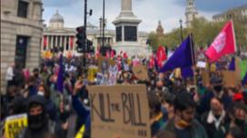 Протесты в Лондоне