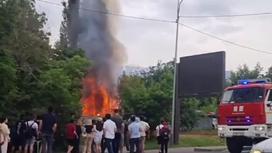 Пожар в Алматы