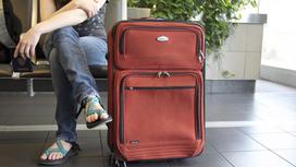 Туристы с чемоданом и паспортом