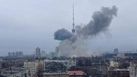 Взрыв на телевышке в Киеве