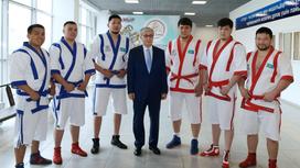 Касым-Жомарт Токаев и спортсмены