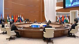 Заседание Совета глав государств – членов ШОС в узком составе