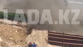 Прорыв газопровода в Актау