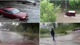 Павлодар затоплен дождями