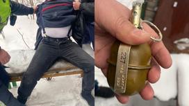 Задержание мужчины в Павлодаре